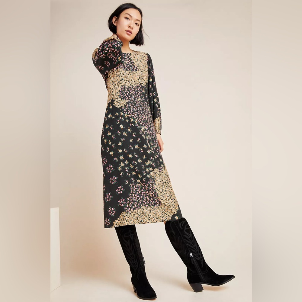 NWOT Kachel x Anthropologie Joanna floral midi dress size 4